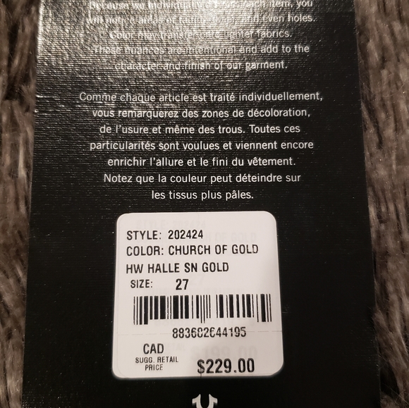 BRAND NEW TAGS ON!  True Religions Jeans - Picture 2 of 4